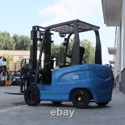 2.5 ton 5500 lb electric forklift with charger and lead acid battery