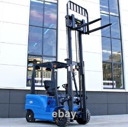2.5 ton 5500 lb electric forklift with charger and lead acid battery