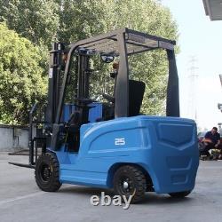 2.5 ton 5500 lb electric forklift with charger and lead acid battery
