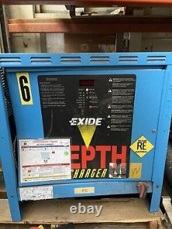 (2) Exide Battery Charger, D3e-12-680, 24 Volt, 109 Amp Max, 680 Amp Hours