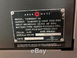 2 UNIT AKER WADE TWINMAX 10 BATTERY CHARGER fast Charger 2006