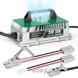 30A 24 Volt Battery Charger for Forklift Scissor Lift Electric Pallet Jack