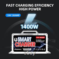 30 Amp 24 Volt Forklift Battery Charger with Anderson Plug for Toyota Hyster Crown