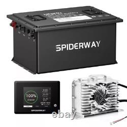 36V 105Ah LiFePO4 Lithium Battery with Charger for Toyota Hyster Crown Forklift