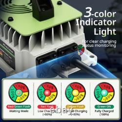 36V 18A Forklift Charger Lithium Battery Charger For Club Golf Carts Scrubber US