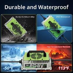 36V 18A Lithium LiFePO4 Onboard Golf Cart Battery Charger For Club Cars Forklift