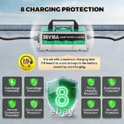 36V Forklift Battery Charger with 8 Protections 18AMP 36V Forklift Charger IP67