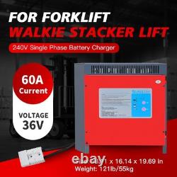 36 Volt 60Amp 240V Single Phase Battery Charger for Forklift Walkie Stacker Lift