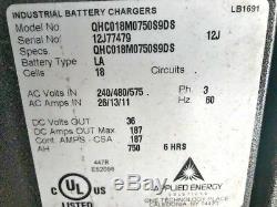 36 Volt Quarterhorse Battery Charger 750 Amp Hour, 3ph, 240/480/575 Volt Input