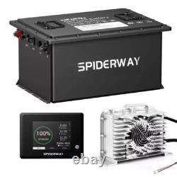 48V 105Ah LiFePO4 Lithium Battery with Charger for Toyota Hyster Crown Forklift