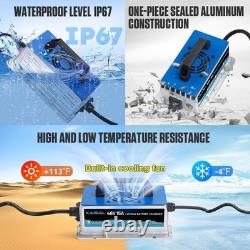 48V 15A Lithium Battery Charger LiFePO4 Battery for Golf Cart Cars Forklift Boat
