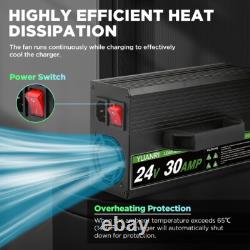 48V 18A Lead Acid Battery Charger Triangle Plug LCD Display For Forklift Battery