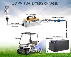 48V 18A Lithium Battery Charger for 48V(51.2V) Golf Cart Forklift RV Boat etc