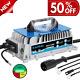 48v Smart Golf Cart & Lead Acid Battery Charger 3-pin Round Plug For Club Car