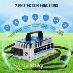 48v 18A Lithium Battery Charger Lifepo4 IP67 Waterproof for Golf Cart, Forklift