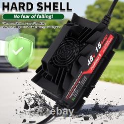58.4V 15A LiFePO4 Battery Charger 48V Fast Charger Waterproof M8 Forklift