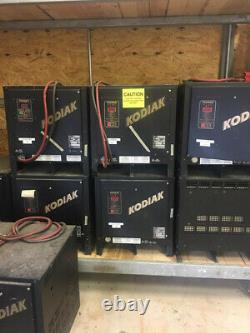 (9) Kodiak Forklift Battery Chargers 24V 750 AH 3 Phase Model 12K750B3