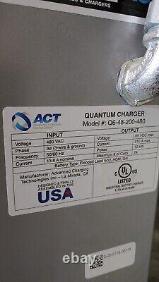 ACT QUANTUM CHARGER Q6-48-200-480 48v forklift charger Advanced Charging Tech