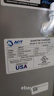 ACT QUANTUM CHARGER Q6-48-200-480 48v forklift charger Advanced Charging Tech