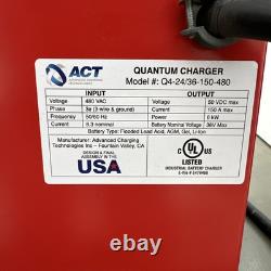 ACT Quantum Q4-24/36-150-480 Forklift Charger 480VAC Raymond Forklift Charger