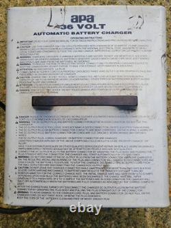 APA 36V 20 Amp Automatic Battery Charger Part #395101 Model #12050 #2C1 Forklift