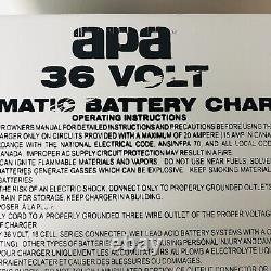 APA 36v Forklift Automatic Battery Charger Golf Cart Model 15765 Part 388120