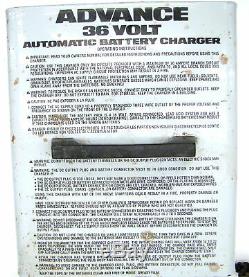 APA Advance 36 Volt/20 Amp Automatic Battery Charger Floor Cleaner