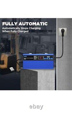 AUTOOL 24V 30A Forklift Battery Charger, Fully-Automatic Electric Pallet Jack