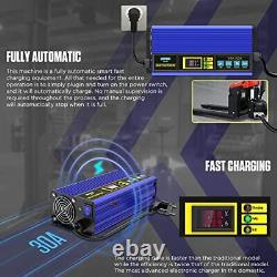 AUTOOL 24V 30A Forklift Battery Charger Fully-Automatic Electric Pallet Jack