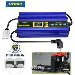 AUTOOL Forklift Golf Car Charger Smart Fully-Automatic Battery Charger Fast 24V