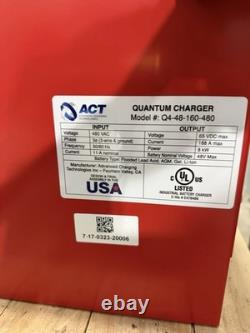 Act Q4-48-160-480 Quantum Forklift Battery Charger 480 VAC, 65 VDC, 3 Phase