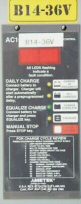 Ametek Battery Mate 100 600h3-18g Forklift Battery Charger. 36v, 511-600ah, 120a