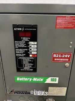 Ametek Battery-Mate 100 AC1000 Forklift Battery Charger. 24V, 3 ph