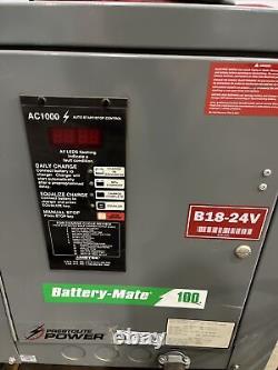 Ametek Battery-Mate 100 AC1000 Forklift Battery Charger. 24V, 3ph