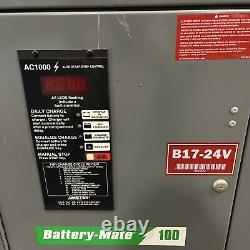 Ametek Battery-Mate 100 AC1000 Forklift Battery Charger, 750H3-12G. 24V, 3ph