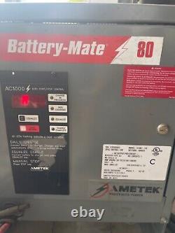 Ametek Battery-Mate 80 AC1000 Forklift Battery Charger. 24V
