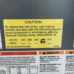 Ametek Prestolite 550EC3-12SP 12/24V DC Forklift Battery Charger 480V 3PH Input