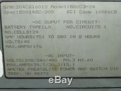 Ametek Prestolite 880C3-24 48V 208-240/480 Input Forklift Battery Charger 24Cell