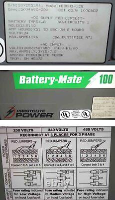 Ametek Prestolite 880H3-12G 24V AC500 Battery-Mate100 Forklift Battery Charger D