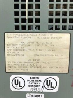 Ametek Prestolite Power Model 510M1-12E 24 Volt Forklift Battery Charger