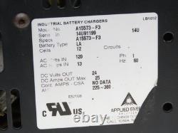 Applied Energy A15573-F3 Colt Forklift Battery Charger 24VDC 225-380Ah 120VAC