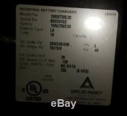Applied Energy Workhorse 18R0750E3D 24V Forklift Battery Charger SEE NOTES
