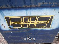 BHS Powered Forklift Battery Transfer Handling System Extractor Carriage Lift