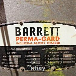Barrett Perma-Gard ASR-B18-680 Industrial Battery Charger