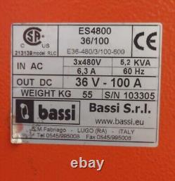 Bassi Eagle Smart ES 4800 36V 100Amp Forklift/Pallet Jack Battery Charger