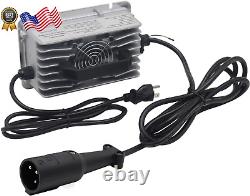 Battery Charger 48V 10A for Club Car Golf Cart with 3 Pin round Plug FREE SHIP