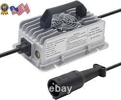Battery Charger 48V 10A for Club Car Golf Cart with 3 Pin round Plug FREE SHIP