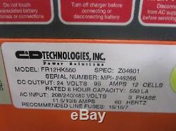 CD Technologies Fr12hk550 24v Fork Lift Lift Truck Battery Charger 208/240/460v