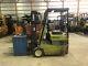 Clark Tm12 Electric Forklift With Battery Charger Low Hours