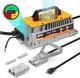 Cmtool Forklift Battery Charger 24v 30a Smart Trickle Charger, Ip67 Yellow